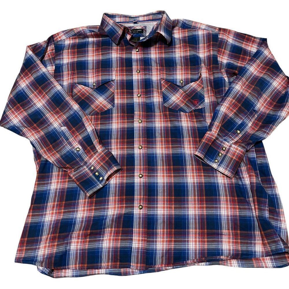Ariat Pro Presley Classic Pearl Snap Western Button Up Shirt 10047162 Men's XXL